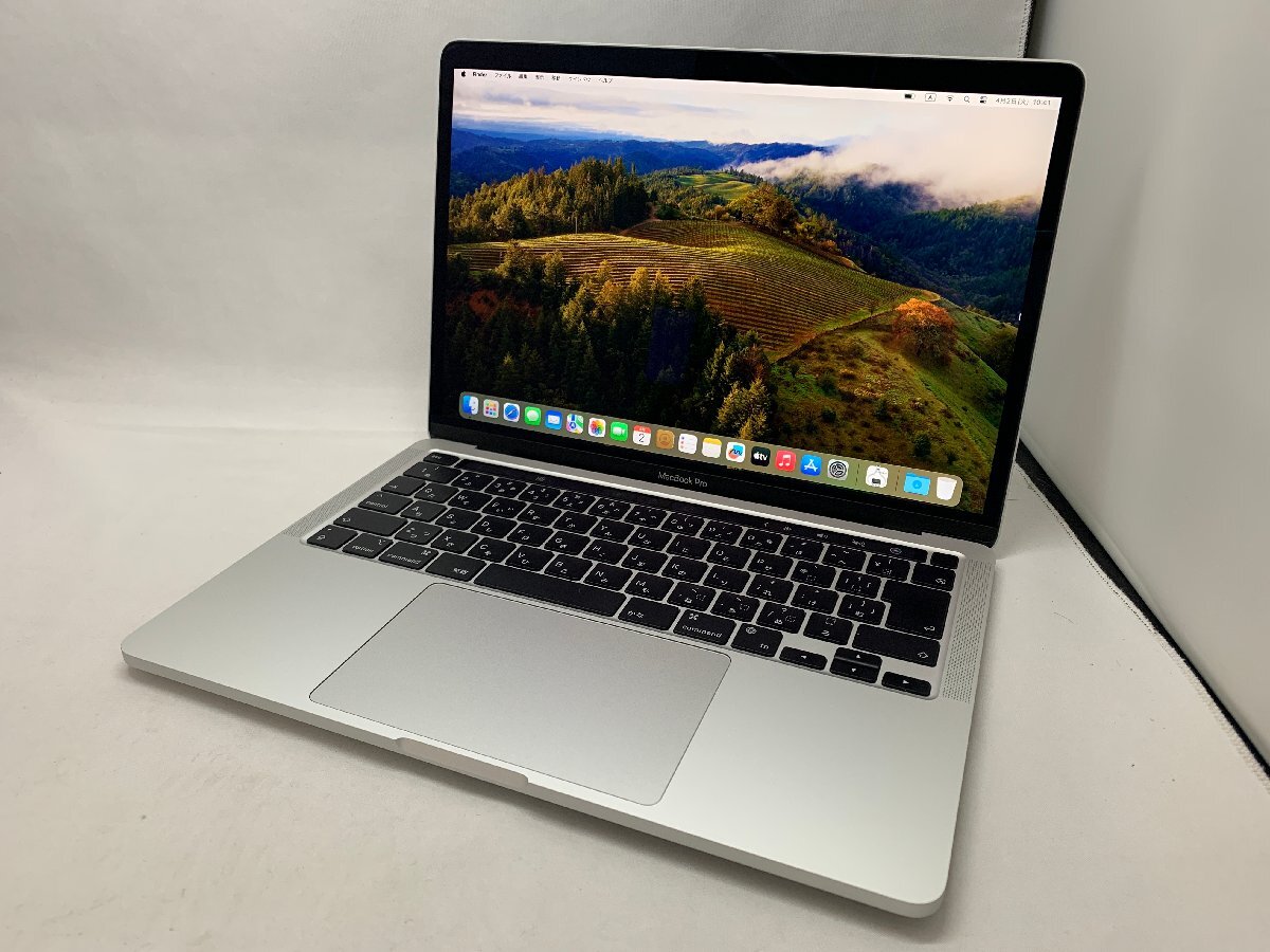 １円スタート！！ Apple MacBook Pro A2338 (13-inch, M2, 2022) シルバー 訳あり品 [Nmc]の画像1