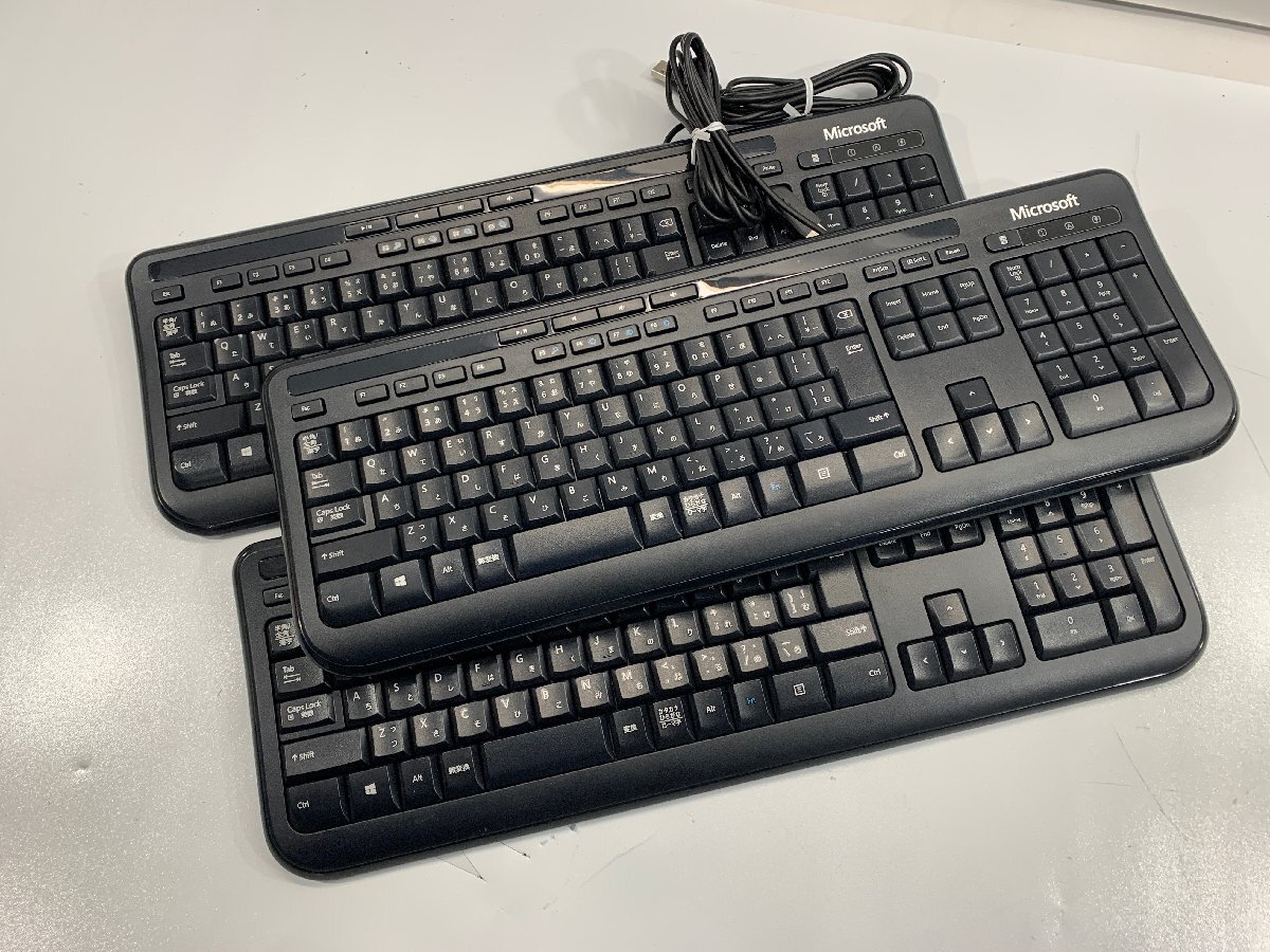 【未検査品】Microsoft Wired Keyboard 3個セット [Etc]の画像1