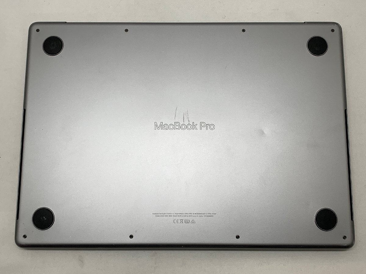 １円スタート！！《M1Pro搭載》 Apple MacBook Pro A2442 (14-inch , 2021) スペースグレイ [Nmc]_凹み、キズ
