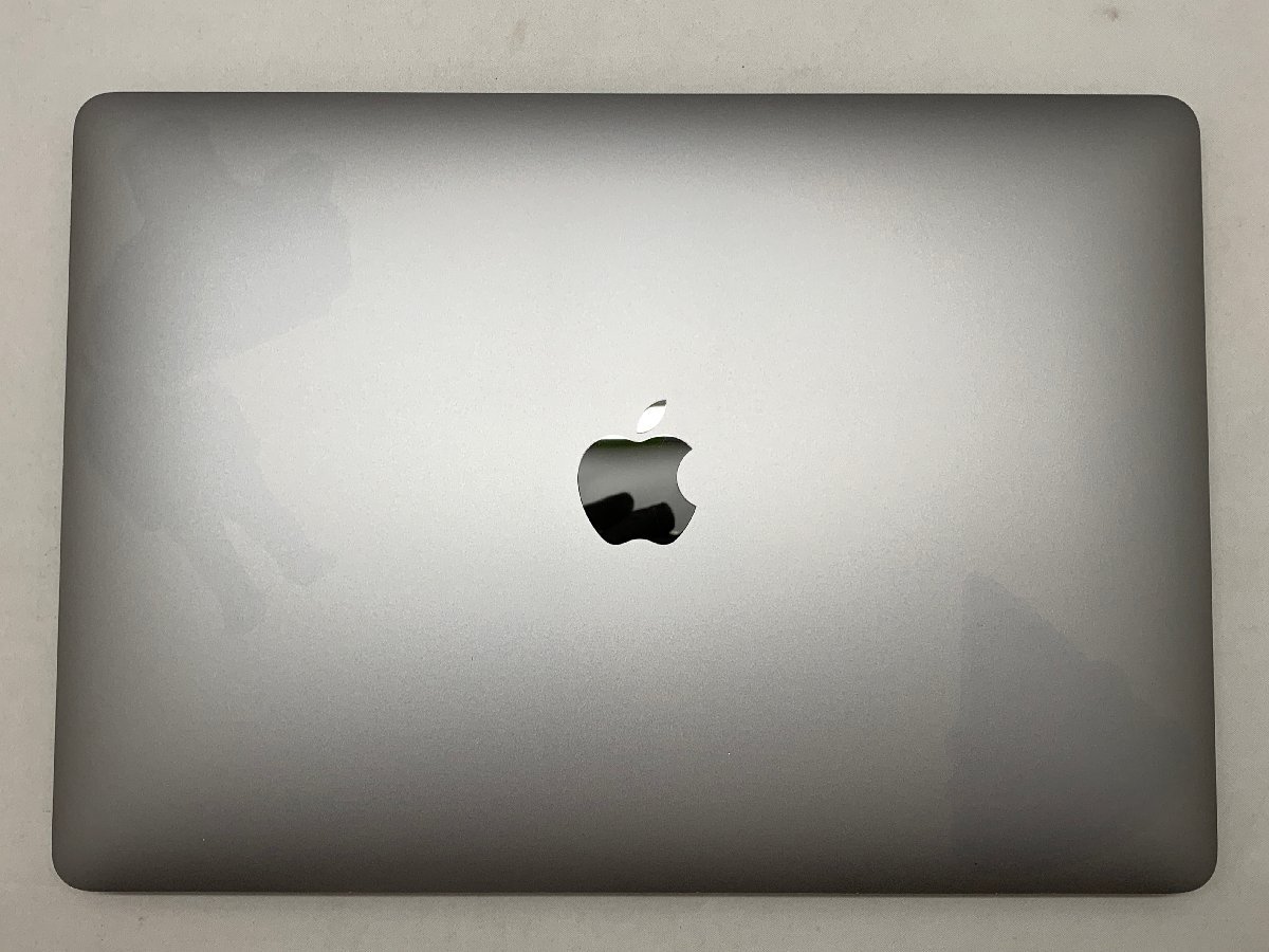 １円スタート！！ Apple MacBook Air A2337 (M1, 2020) スペースグレイ [Nmc]_シール痕、キズ