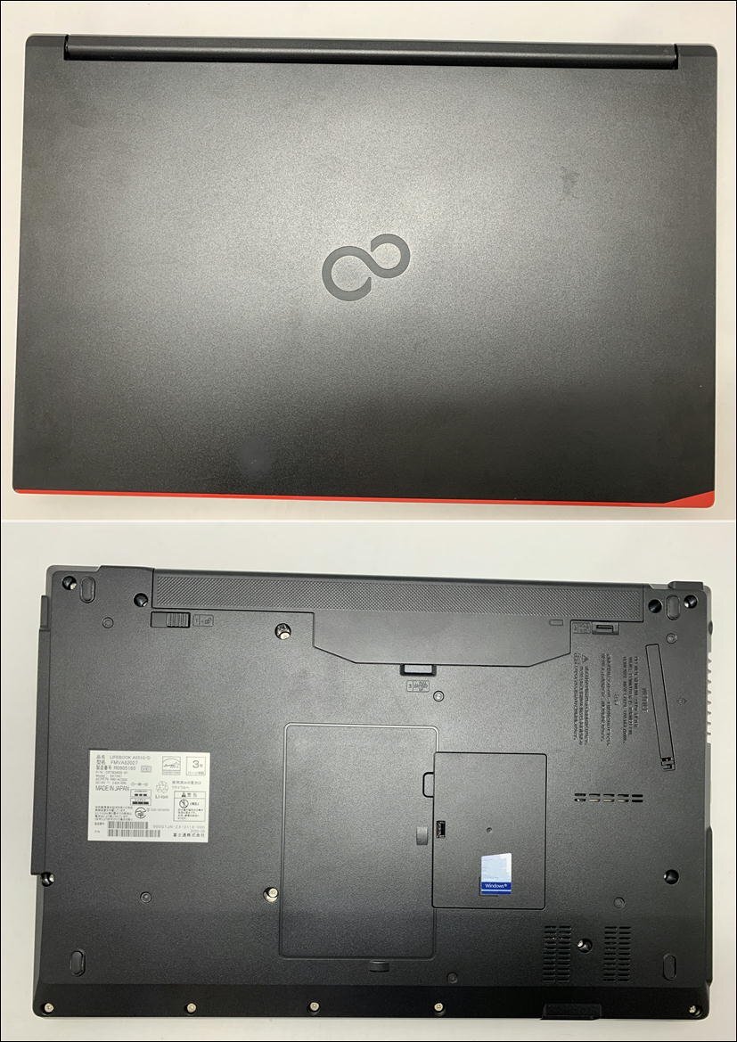 １円スタート！！ FUJITSU LIFEBOOK A5510/D [Intel Celeron-5205U] [Nwi]_キズ、スレ、ゴム足欠損