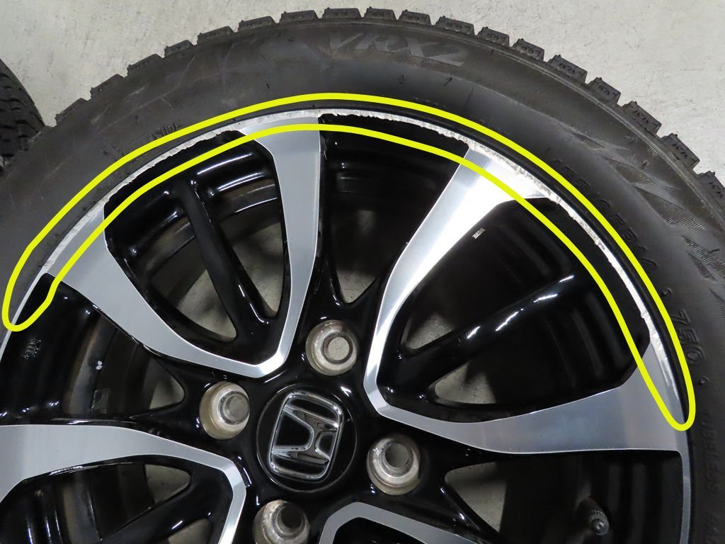 VRX2 ホンダ N-BOX 155/65R14 純正 カスタム JF3 JF4 ブリヂストン ブリザック 4.5J +40 PCD100 4穴 14インチの画像8