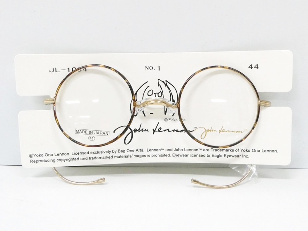 02 65-593236-10 [Y] (1) unused John Lennon John Lennon No.1 JL-1034 44*24 glasses frame asahi 65