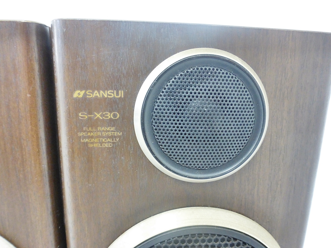 10 00-000000-99 [Y] サンスイ SANSUI S-X30 2WAY スピーカー システム 山水 ペア セット オーディオ機器 名00の画像6