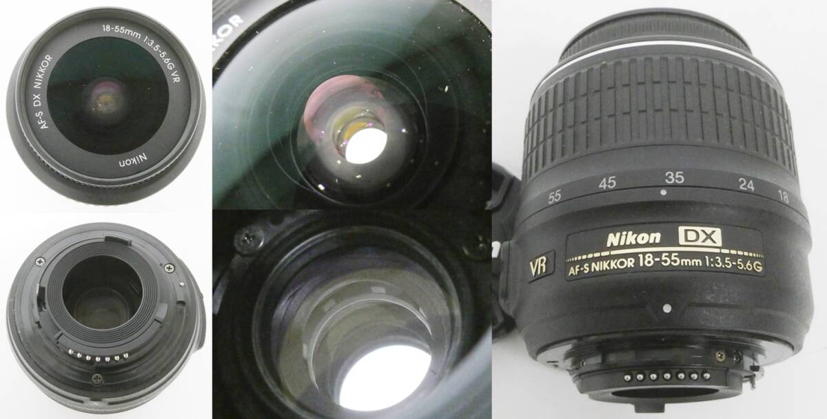 02 68-593471-15 [Y] Nikon ニコン D3000 カメラ レンズ Nikon DX AF-S 18-55mm 1:3.5-5.6G SIGMA 28-70mm 1:2.8-4 セット 旭68の画像9