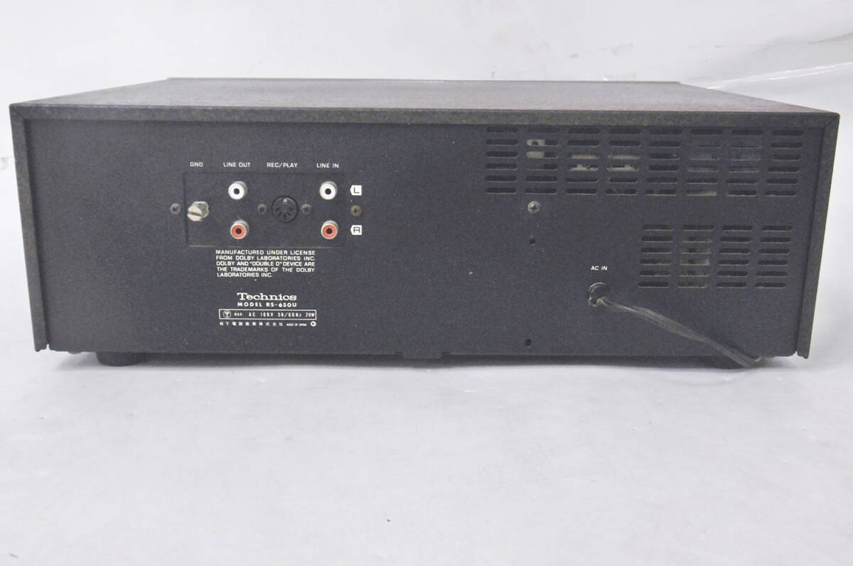 17 45-592946-06 [S] テクニクス Technics RS-650U ステレオ カセット デッキ テープ オーディオ機器 鹿45_画像5