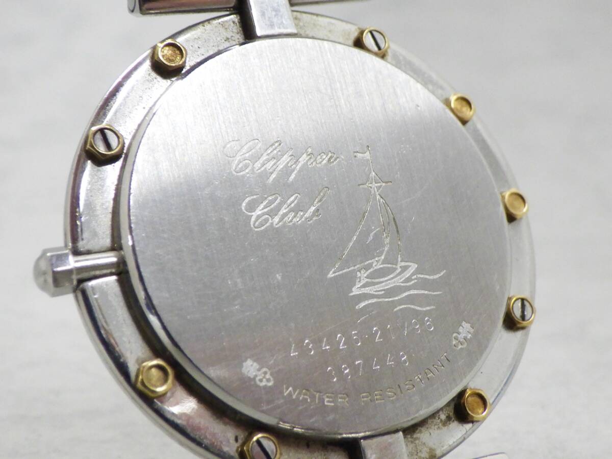 01 15-593579-16 [Y] CORUM コルム クリッパークラブ クォーツ 腕時計 メンズ レディース 札15の画像6