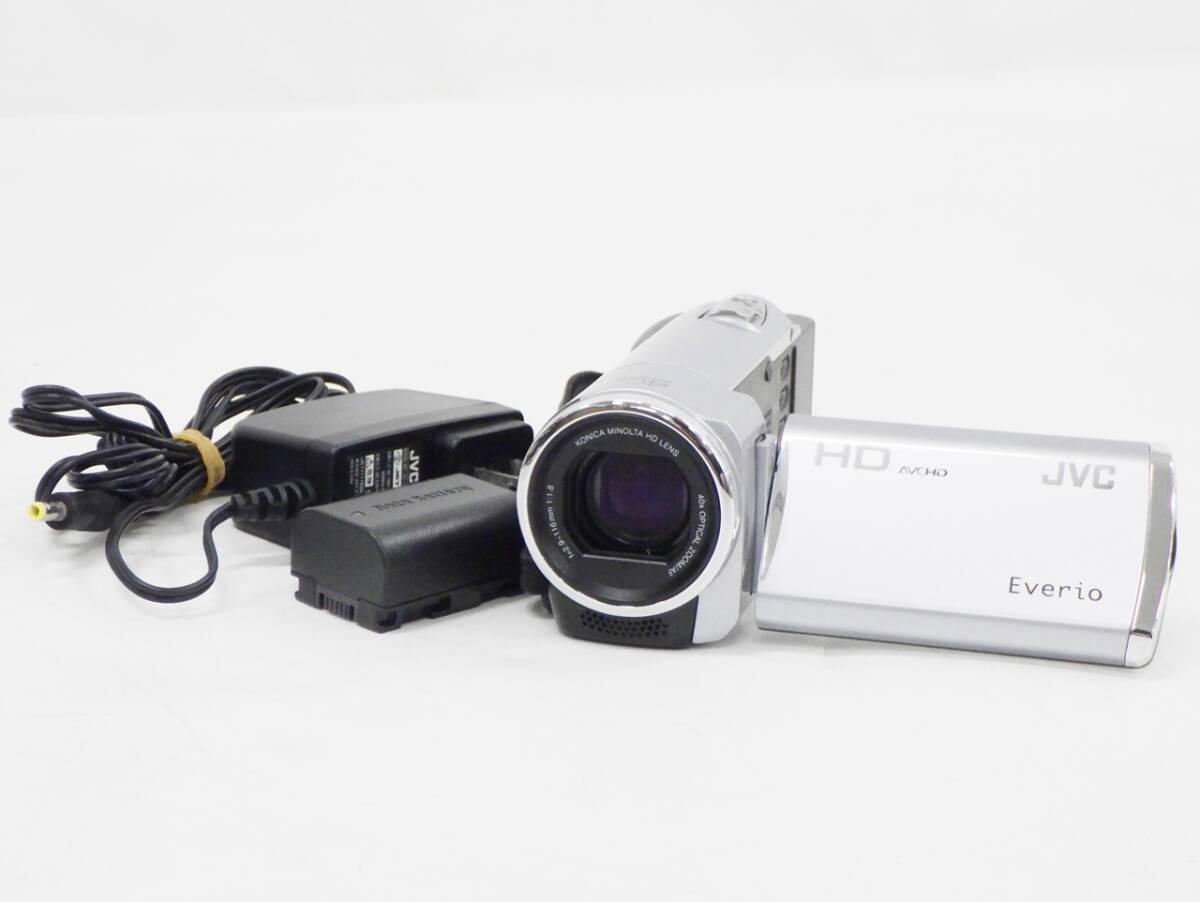 01 00-000000-98 [Y] (0404-14) JVC Everio ビデオカメラ デジタルビデオカメラ GZ-HM438-S 2011年製 札経00の画像1