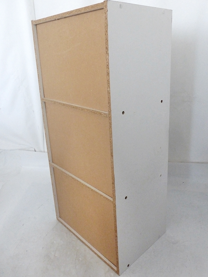 10 00-000000-99 [S] (4) カラーボックス 収納棚 収納ボックス 収納ラック 収納ケース 本棚 約41cm×約28cm 高さ約90cm 名00の画像8