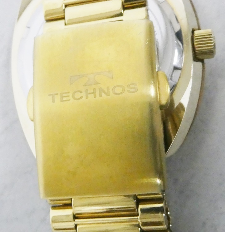 02 67-594025-22 [Y] TECHNOS Tecnos TUNGSTEN T9475 Date кварц мужские наручные часы asahi 67