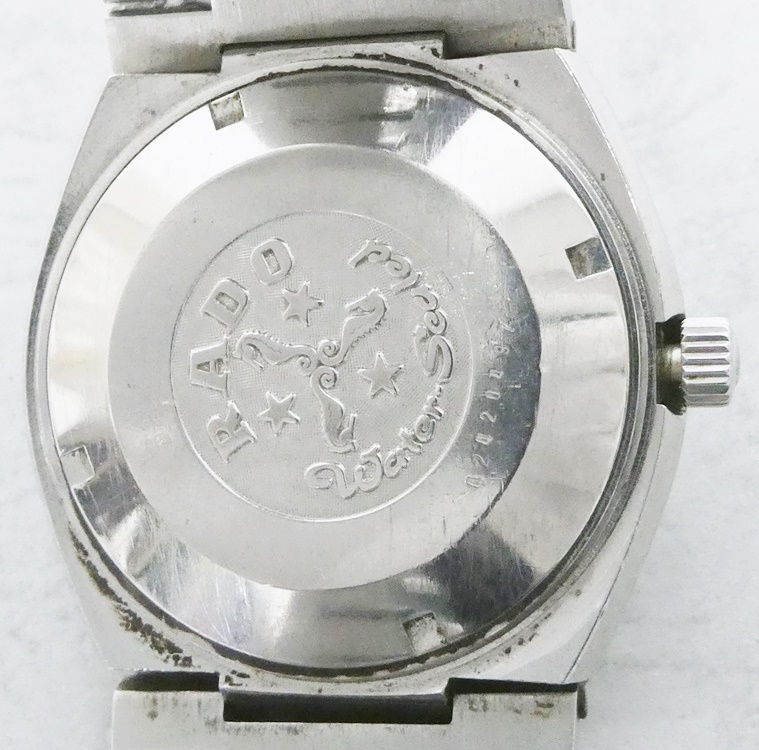 02 65-593599-16 [Y] RADO ラドー SILVER STAG Water Sealed デイト 自動巻 メンズ 腕時計 旭65の画像6