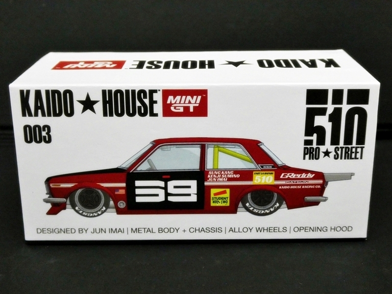 16 38-593923-20 ★ [Y] ミニカー KAIDO HOUSE MINI GT 003 DATSUN 510 PRO★STREET 1/64 ダットサン プロストリート 箱付き 福38_画像8