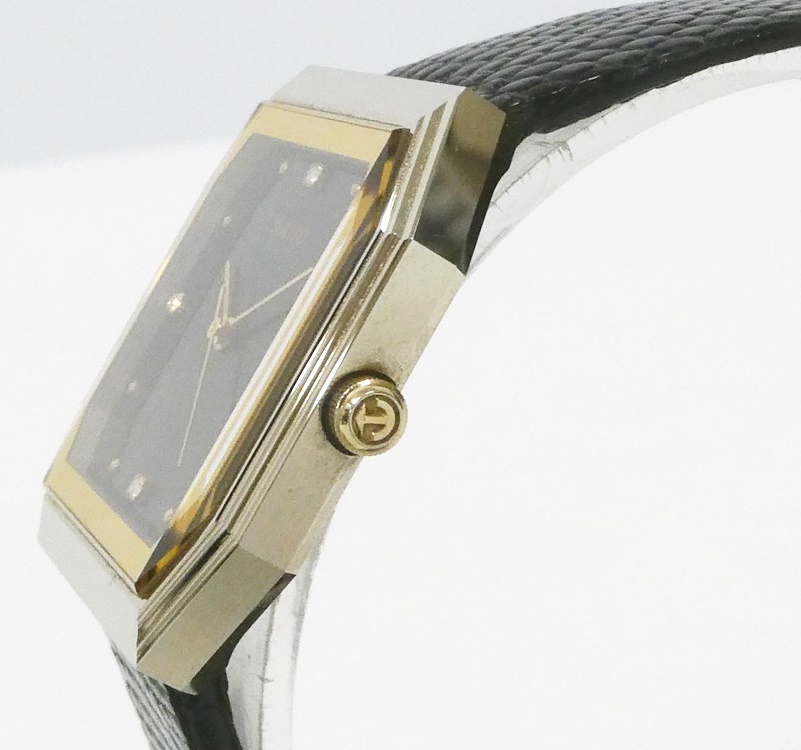 02 65-593134-09 [Y] RADO ラドー DIASTAR ダイアスター ダイヤスター 132.9511.3 スクエア クオーツ メンズ 腕時計 ケース付き 旭65_画像2