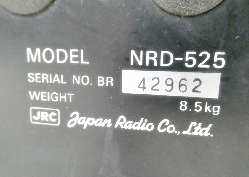 16 38-593892-19 ★ [Y] 日本無線 JRC NRD-525 全波受信機 無線機 通電確認済み 福38の画像6