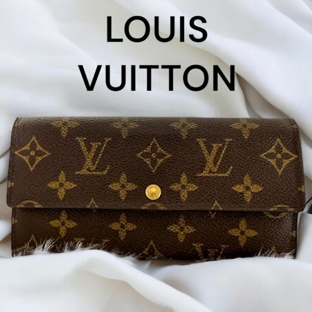 LOUIS VUITTON ルイヴィトン ポルトモネクレディ モノグラム 長財布_画像1