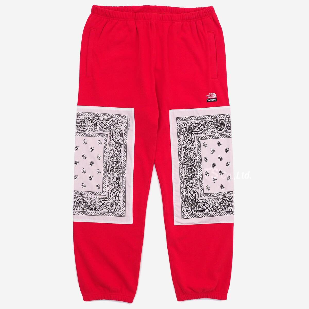 Supreme/The North Face Trekking Bandana Sweatpant 赤S シュプリーム/ザ ノース フェイス トレッキング バンダナ スウェットパンツ 22SS_画像1