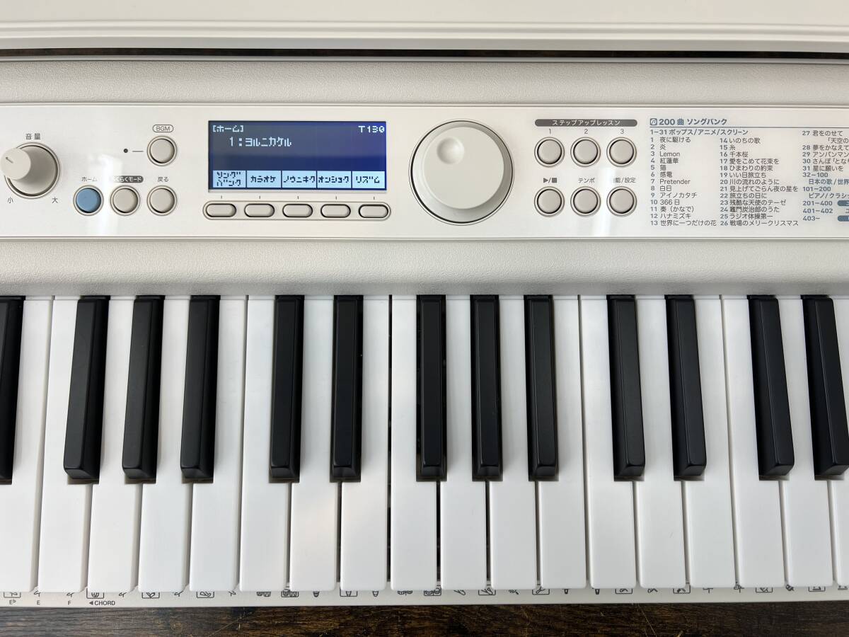 ★美品・2023年製★CASIO/カシオ【 61鍵 Casiotone 光ナビゲーション 電子ピアノ 取説・他 付属品多数（マイク等未開封も有り）】LK-520の画像6