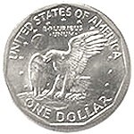 【当店グレード：A～C】 白銅貨 アンソニーダラー硬貨 1979年から1981年と1999年 1ドル 1Dollar アメリカ合衆国｜コイン_画像2