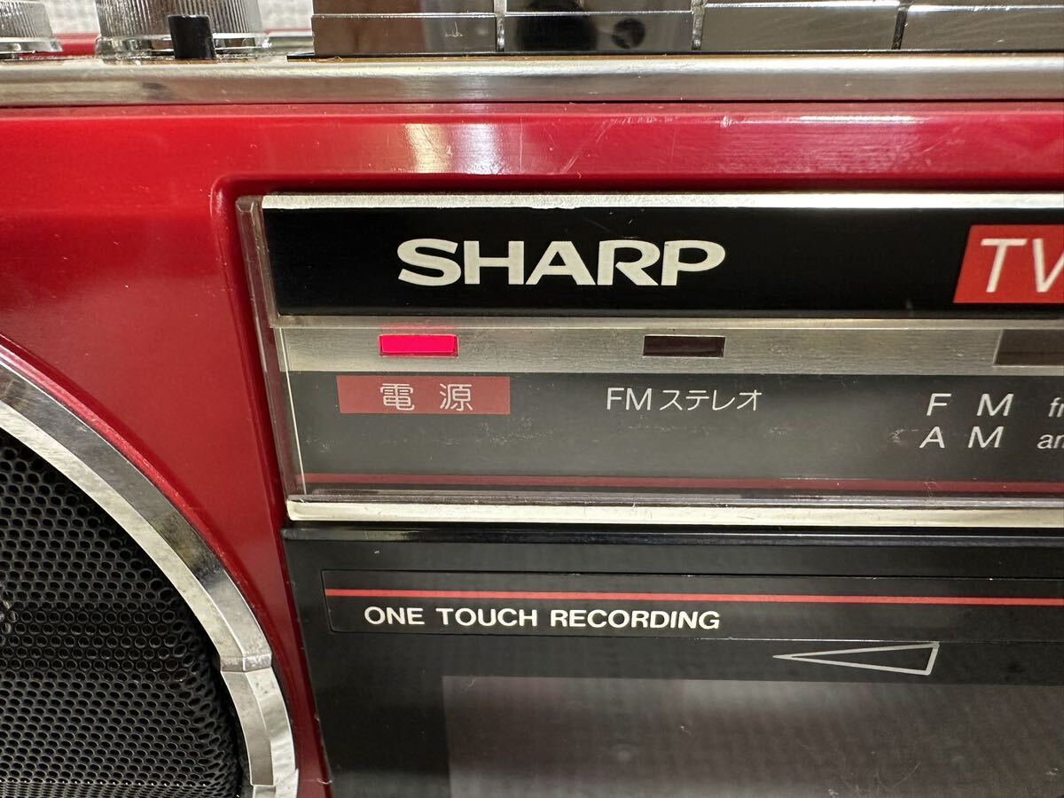 【SHARP／シャープ】 ダブルラジカセ QT77MKⅡ ★ テープ、ラジオ共々動作確認済み その他未確認現状品_画像4