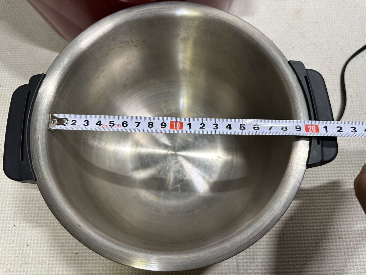 [SHAR| sharp ] HEALSIO hot Cook water less cooking pot KN-HT99A-R 2015 year made * electrification has confirmed present condition goods 