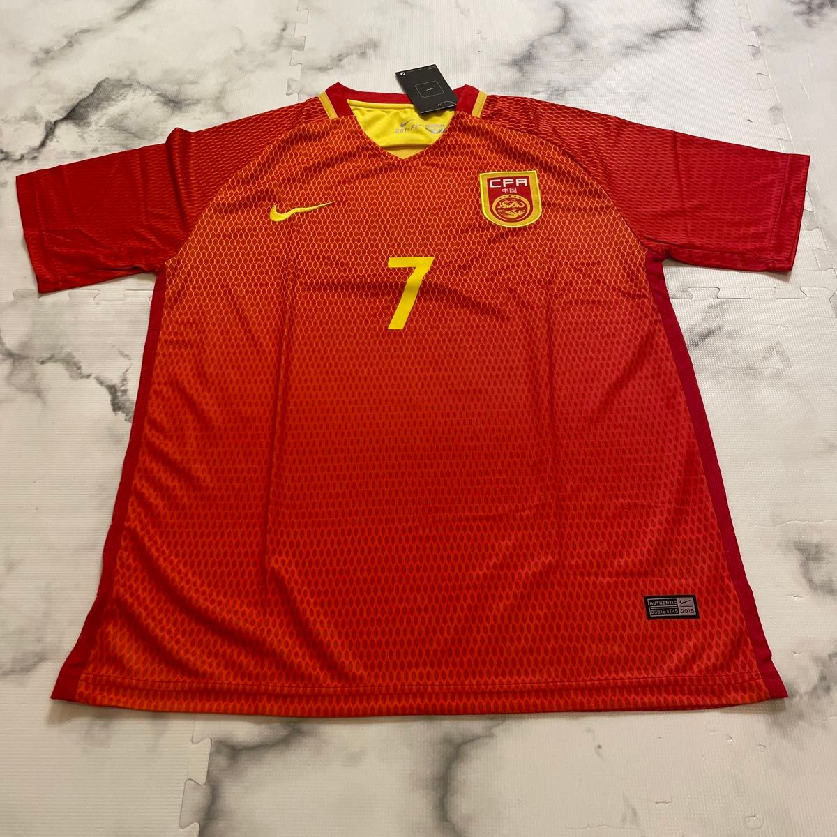 Nike 中国China代表ユニホーム WUL. 7 ウーレイ選手 ウーレイ選手 中国代表ユニフォーム 紙タグ付き|Yahoo!フリマ