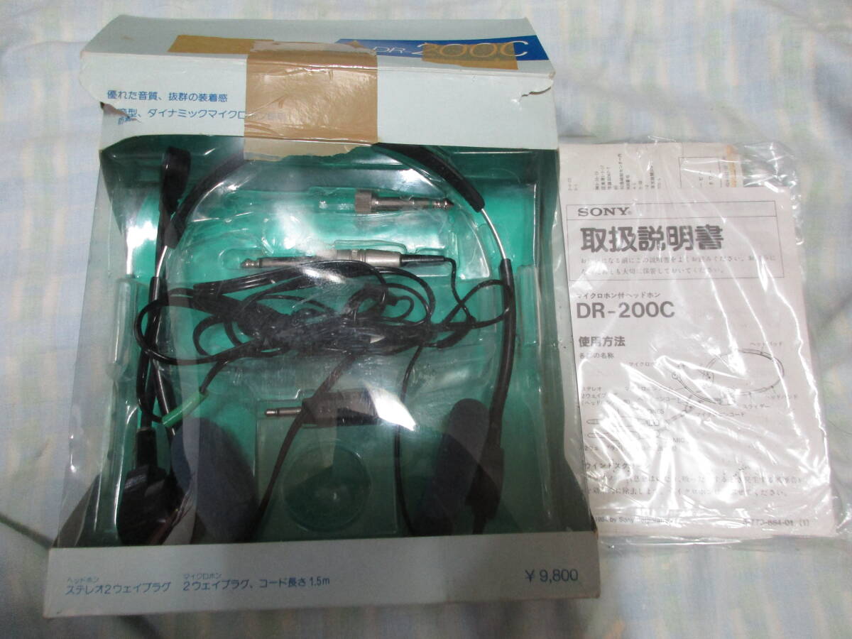 ⑥◎SONY　DR-200C　ヘッドフォンマイク　ソニー