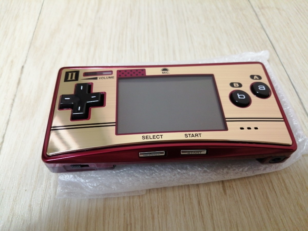  не использовался новый товар вскрыть проверка только Game Boy Micro лицевая панель Famicom Ⅱ темно синий цвет Ver Nintendo Nintendo nintendo GAMEBOY MICRO