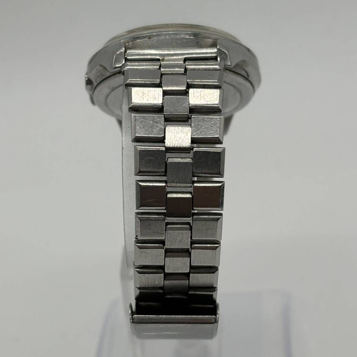 SEIKO セイコー 5 sportsmatic Deluxe デラックス 25石 7619-7010 自動巻き メンズ腕時計 デイデイト 稼動品 AT シルバー文字盤 の画像4