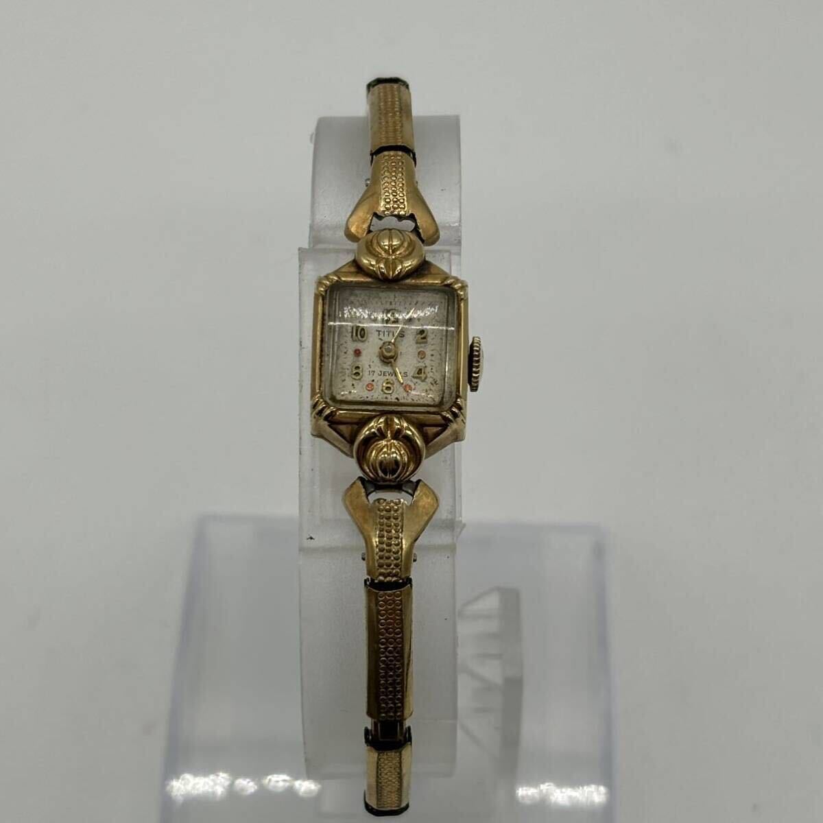 TITUS タイタス 17石 14K 手巻き 腕時計 ヴィンテージ 稼働品 Yahoo!オークション - TITUS タイタス 腕時計 14K 14金 0.585