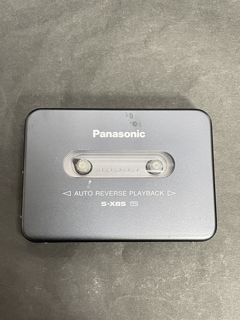 ● コレクター必見 Panasonic パナソニック ポータブルカセットプレーヤー RQ-SX35 カセット プレーヤー ブラック 黒 ma340_画像4