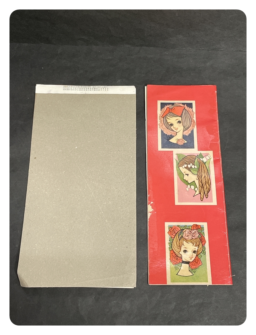 * collector worth seeing that time thing Showa Retro stationery memo pad envelope etc. girl Vintage miscellaneous goods collection ma645