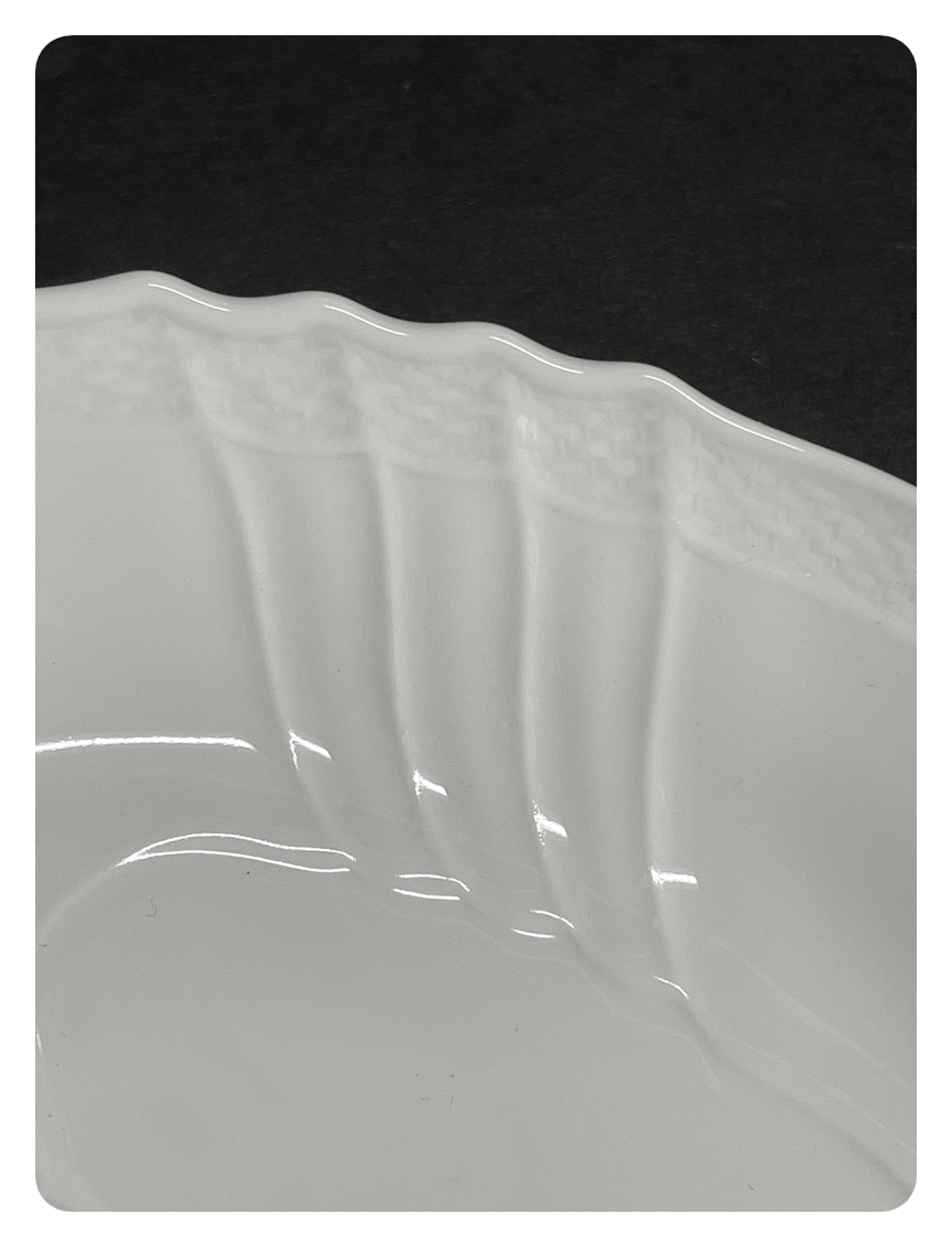 ● コレクター必見 未使用 Richard Ginori リチャードジノリ ベッキオホワイト ピクルス ディッシュ お皿 洋食器 ホワイト 白 お洒落 ma680の画像3
