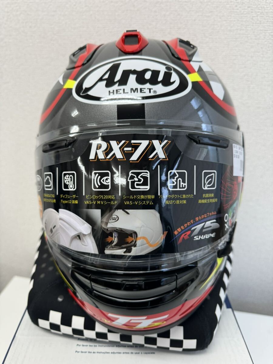 arai rx7x 2023マン島TT 59-60 Lサイズ新品未使用の画像2