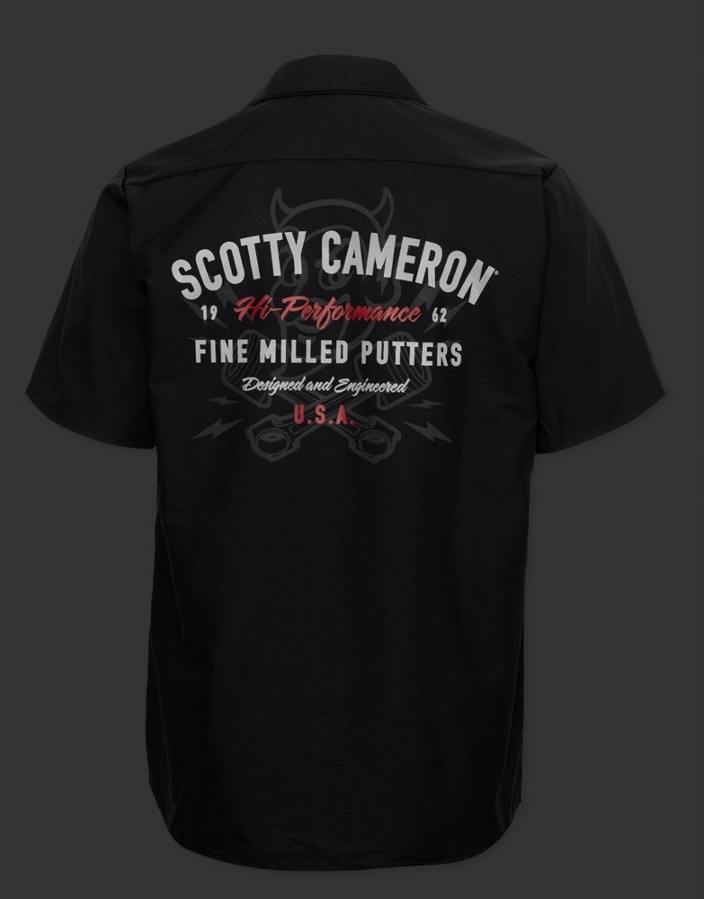 2024 Scotty Cameron - Work Shirt - Speed Demon - Black スコッティ キャメロン スピード デーモン ショップ ワークシャツ S 新品_画像2