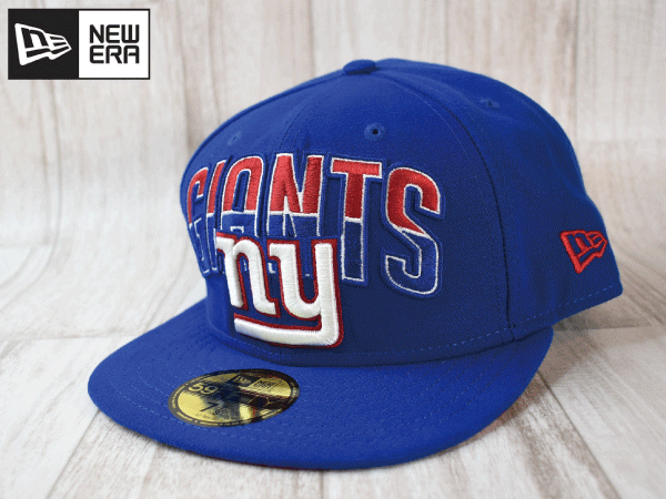 ★未使用品★NEW ERA ニューエラ NFL NEW YORK GIANTS ジャイアンツ 59FIFTY 7-7/8 62.5cm フラットバイザー キャップ 帽子 USモデル A221の画像1