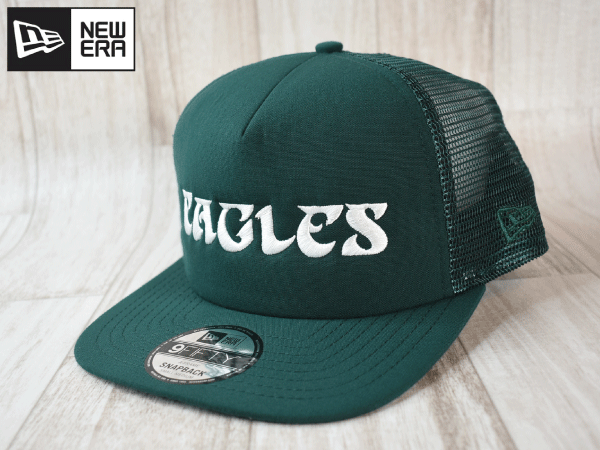 ★未使用品★NEW ERA ニューエラ NFL PHILADELPHIA EAGLES イーグルス 9FIFTY A-FLAME S-Mフリーサイズ キャップ 帽子 A262の画像1