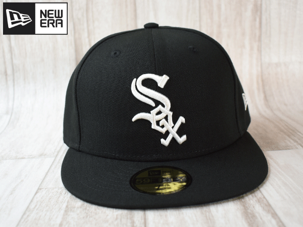 ★未使用品★NEW ERA ニューエラ MLB CHICAGO WHITE SOX ホワイトソックス 59FIFTY 7-1/2 59.6cm キャップ 帽子 USモデル J64_画像2