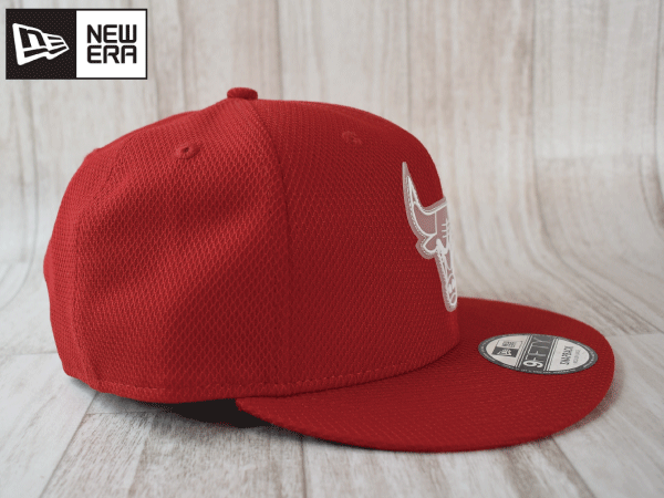 ★未使用品★NEW ERA ニューエラ NBA CHICAGO BULLS ブルズ 9FIFTY M-Lフリーサイズ フラットバイザー キャップ 帽子 USモデル A308_画像4