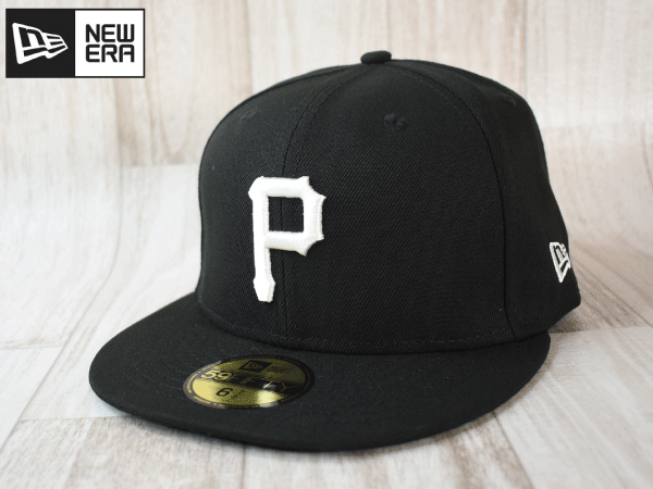 ★未使用品★NEW ERA ニューエラ Pittsburgh Pirates パイレーツ MLB 59FIFTY 6-7/8 54.9cm フラットバイザー キャップ 帽子 A314の画像1