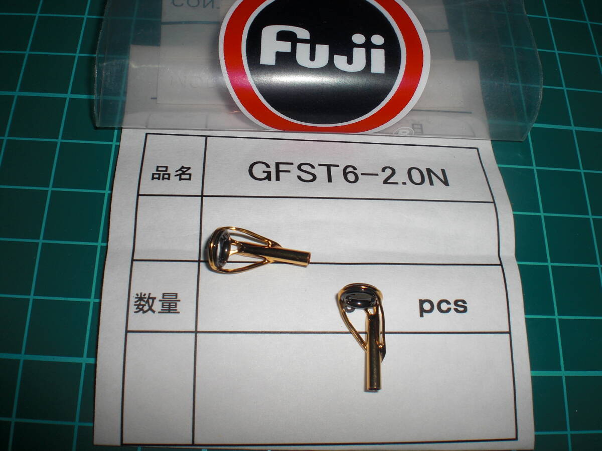 Ｆｕｊi（フジ）富士工業 GFST6-２.０N ゴールドトップガイド ２ヶ ・磯・イカダ・ヘチの画像2