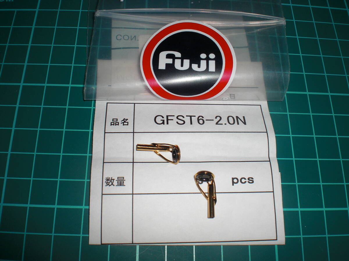 Ｆｕｊi（フジ）富士工業 GFST6-２.０N ゴールドトップガイド ２ヶ ・磯・イカダ・ヘチの画像1