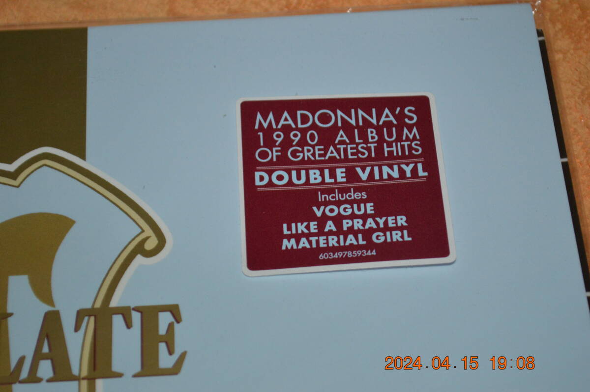 MADONNA マドンナ The Immaculate Collection Europe盤 2枚組 LPレコード : 見開きジャケ仕様 ： 2007年再発盤の画像3