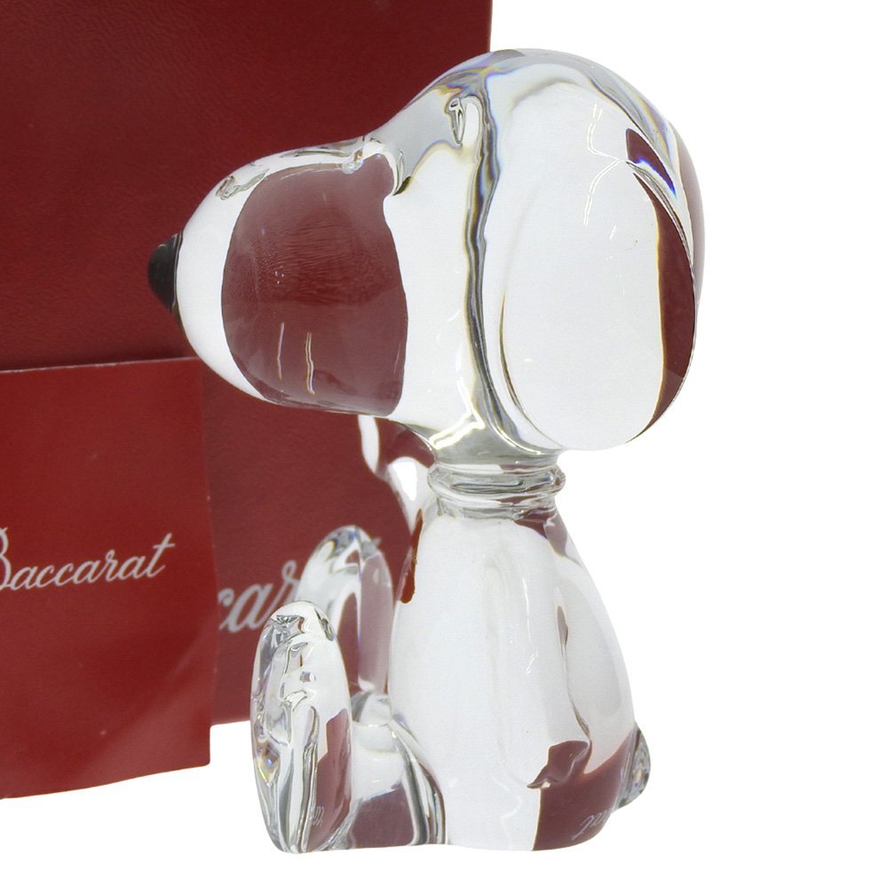 ■ 1円 ~ 中古 正規 美品■ Baccarat バカラ ■ ウェルカム スヌーピー 2104027 ■ クリスタル ガラス インテリア フィギュア カートゥーンの画像1