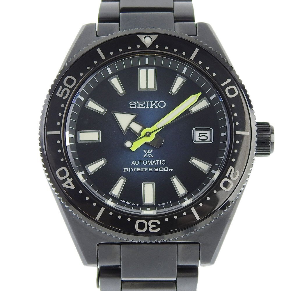 ■ 1円 ～ 正規 限定 美品 参定8.8万■ セイコー SEIKO ■ プロスペックス ダイバー スキューバ SBDC085 ■ 機械式 ダイバーズ ブラック 黒_画像1