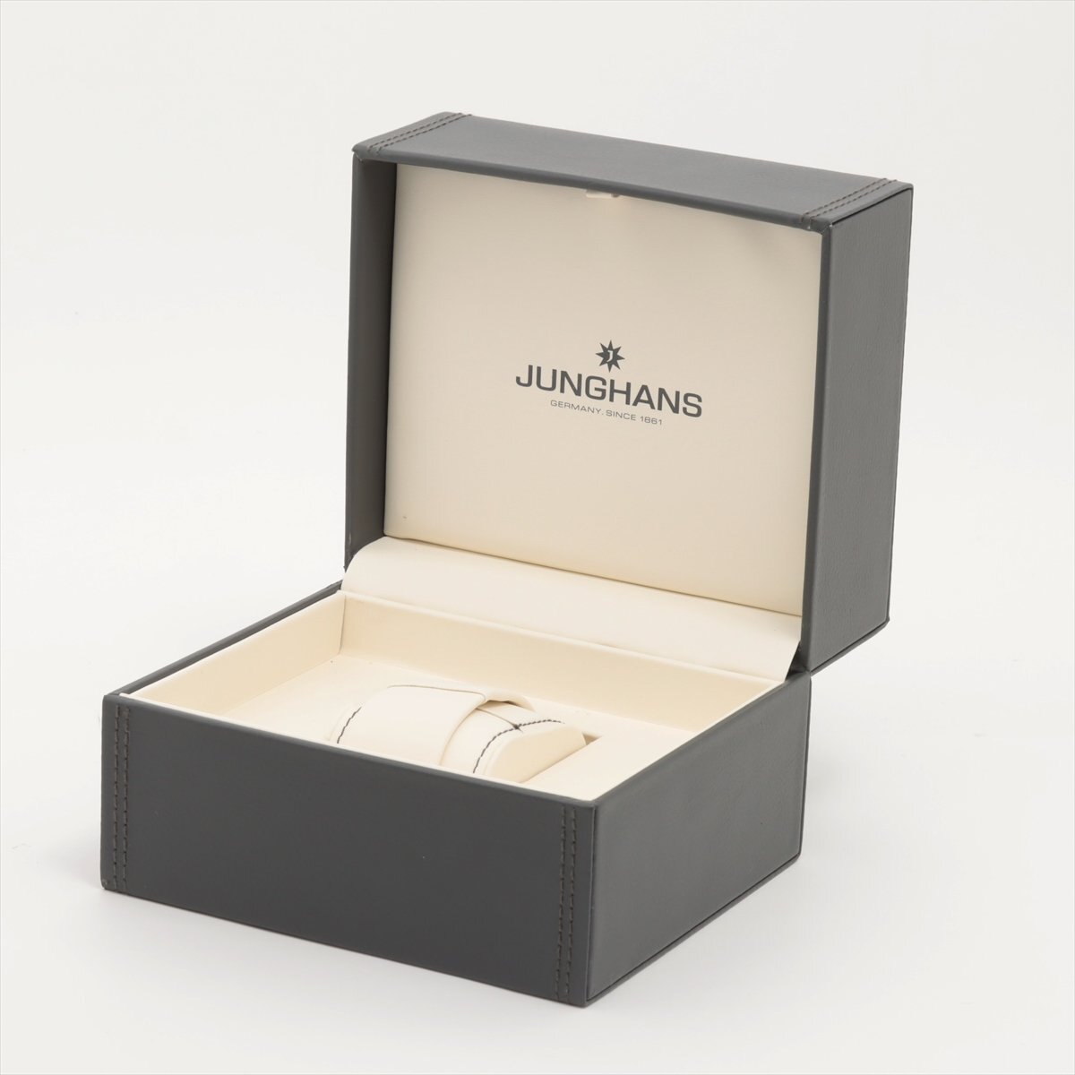 ■ 1円 ～ 正規 中古 美品 参定18万■ ユンハンス JUNGHANS ■ マックスビル ハンドワインド 027 3700 ■箱保 機械式 シルバー 銀 メンズの画像2