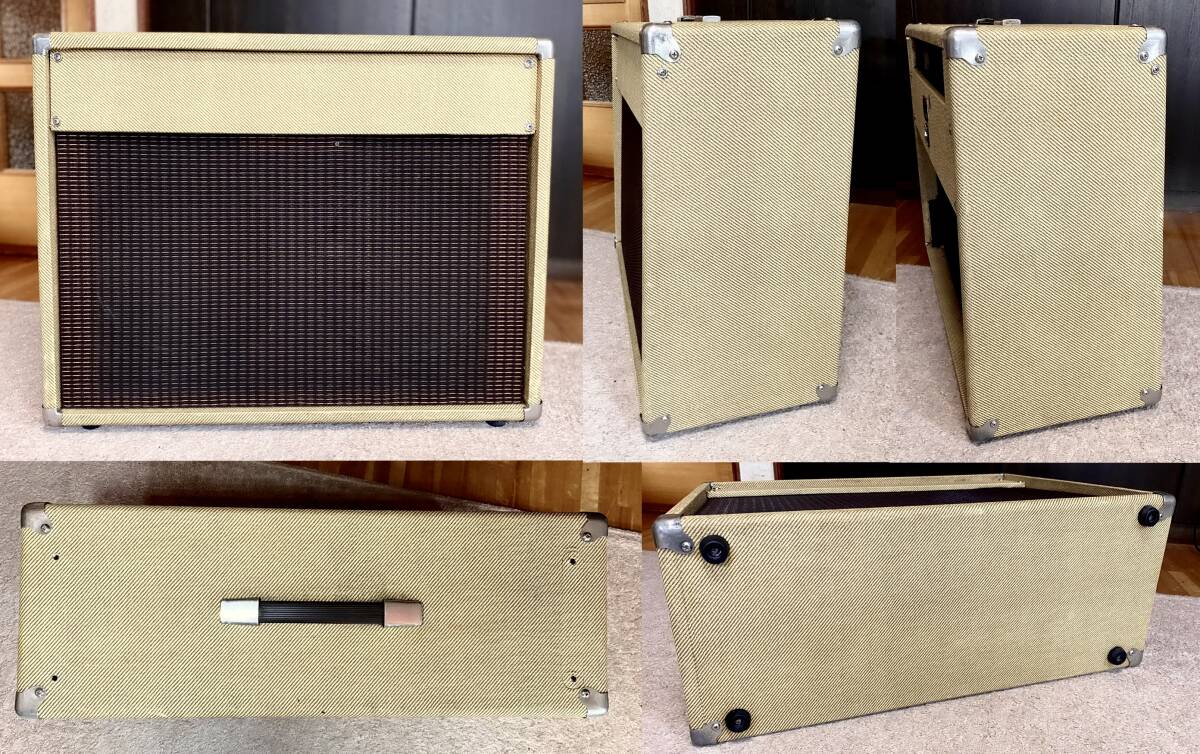 '75 PEAVEY モディファイ 2×12 ツイードスピーカーキャビネット 16Ω 200W 軽量！Jensen Tornado の画像2