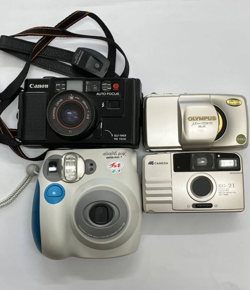 【ジャンク】カメラ OLYMPUS Canonフィルムカメラ オリンパス まとめ売りの画像1