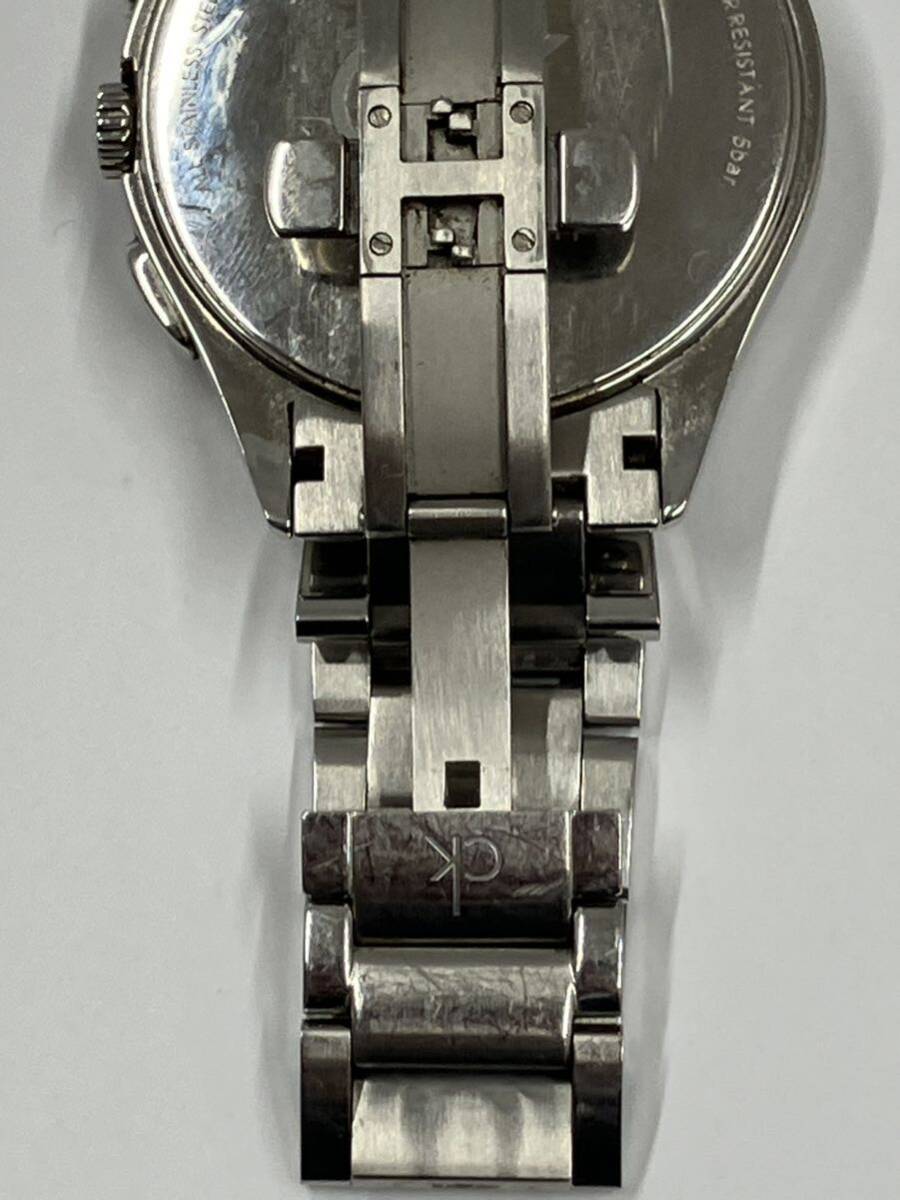 【稼動品】Calvin Klein カルバンクライン CK クォーツ腕時計 K2A271 クロノグラフ メンズ デイトの画像5