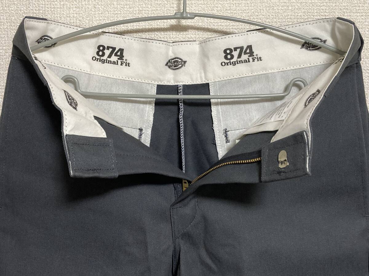 Dickies ディッキーズ THE ORIGINAL 874 ワイド チノ ワークパンツ スケーター CH チャコール 30/32_画像4