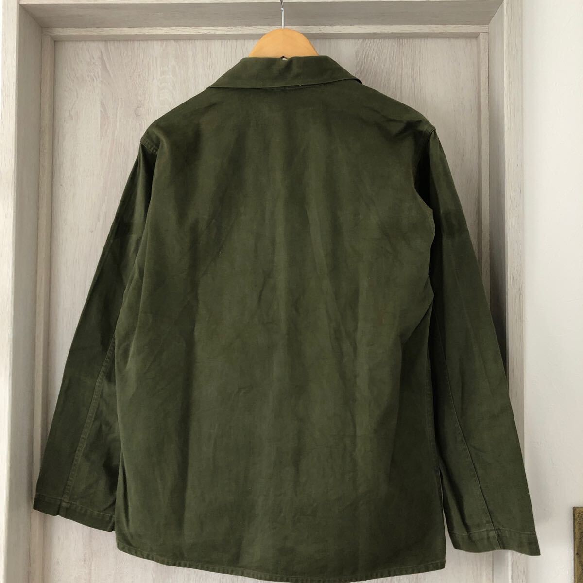 (k) 50s 50 period US ARMY OG-107 1st military shirt jacket khaki green 